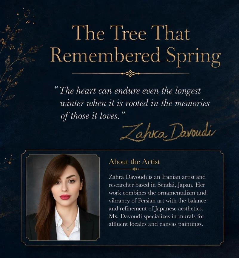 Beyond入口に飾る委託アート作品「The Tree That Remembered Spring」の紹介
