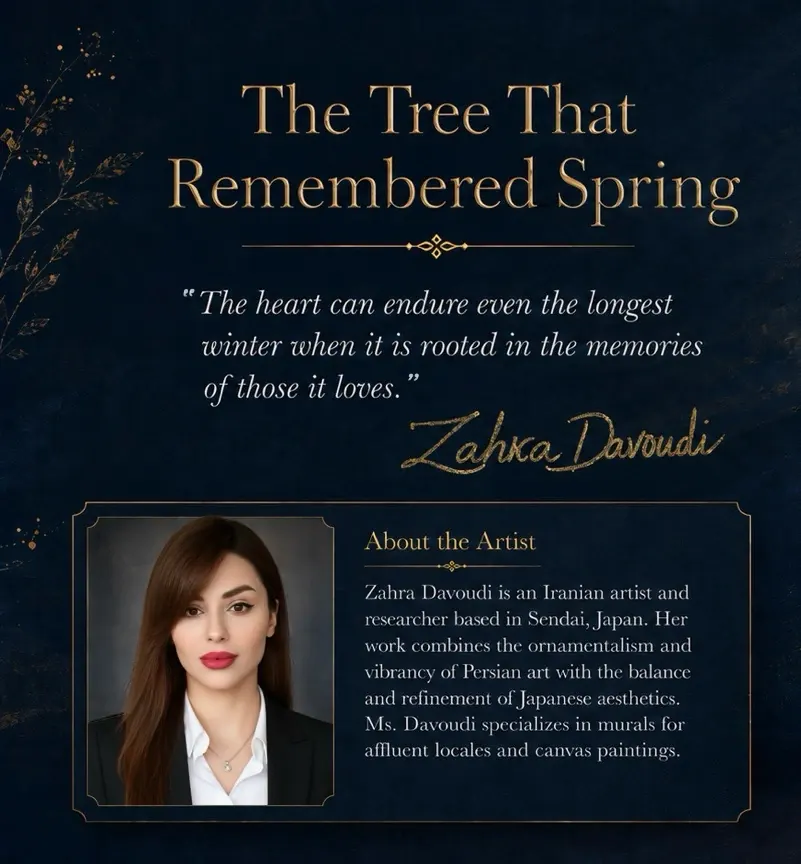 Beyond入口に飾る委託アート作品「The Tree That Remembered Spring」の紹介